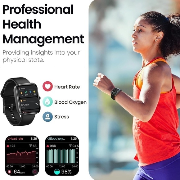 NEW High Tech Smart Watch for Messages/Calls, Fitness, Heart, & Sleep Tracker - Picture 4 of 7